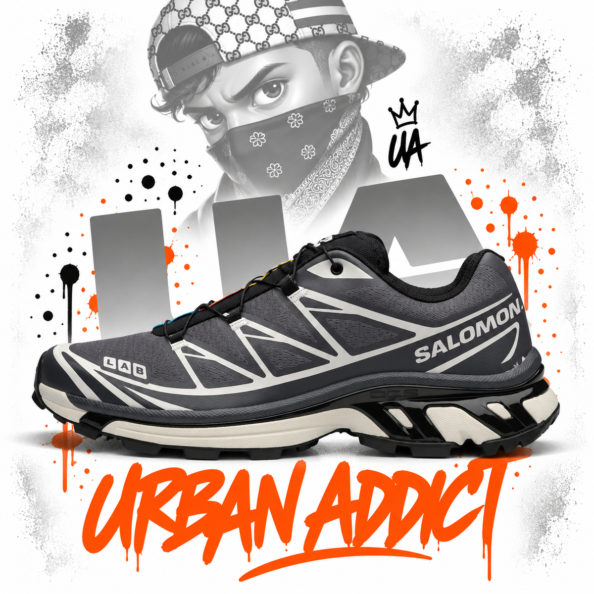 Salomon XT-6 Black/Asphalt/Castlerock