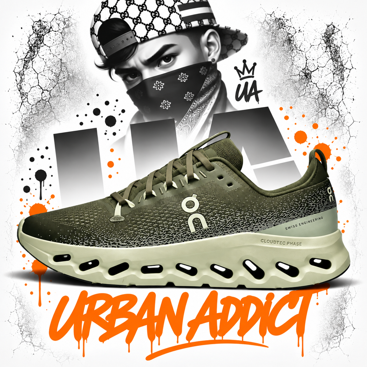 On Cloudsurfer Max "Olive"